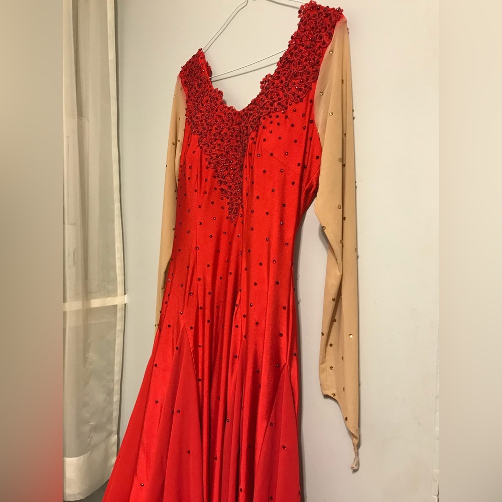 Custom made Ballroom Dance dress (size M/Lg)